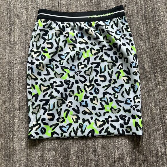 Marc Cain Fun Neon black/white pattern skirt, fully lined, size 6 - Picture 1 of 10
